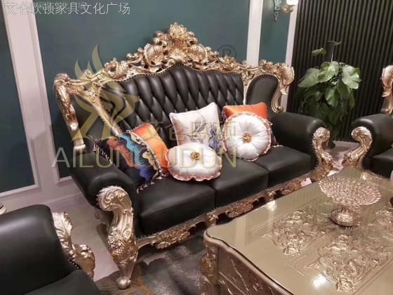连年有鱼金色墨绿色皮
