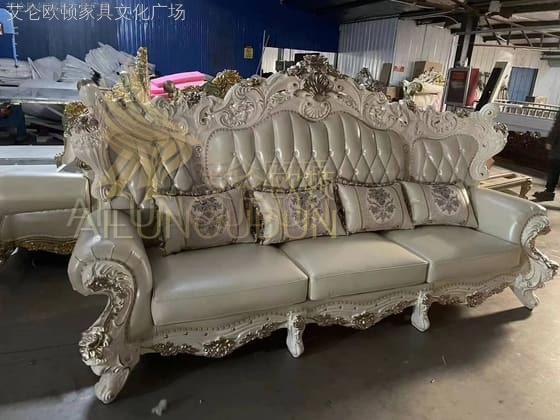 大玫瑰124沙发珠光白米色