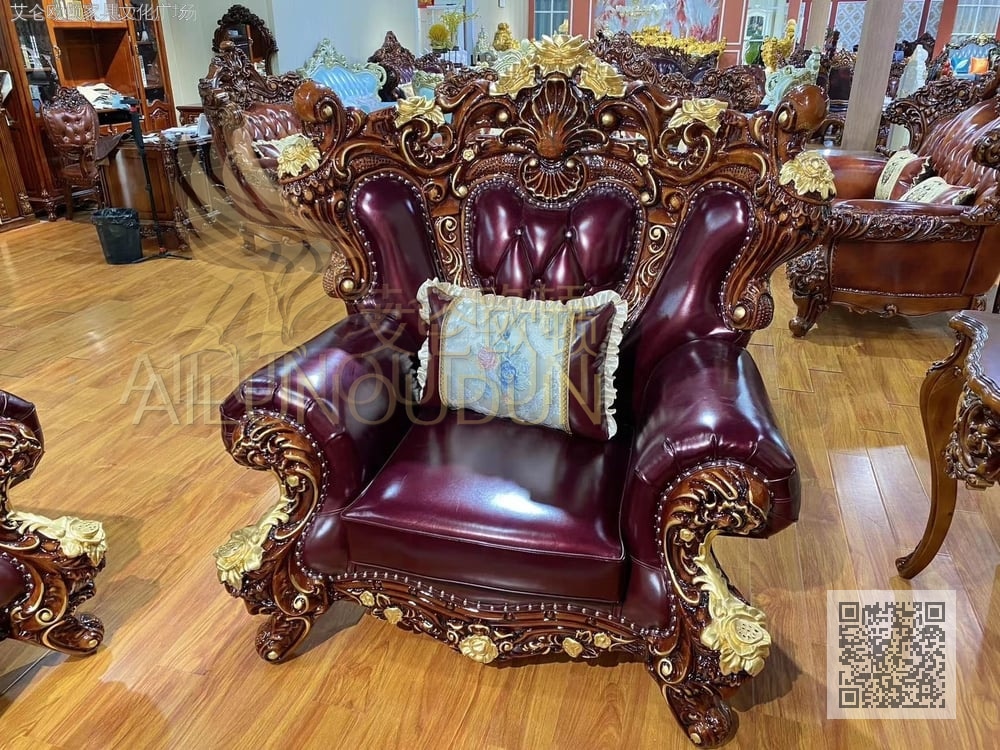 大玫瑰124仿古色珠光紫色牛皮 (1)