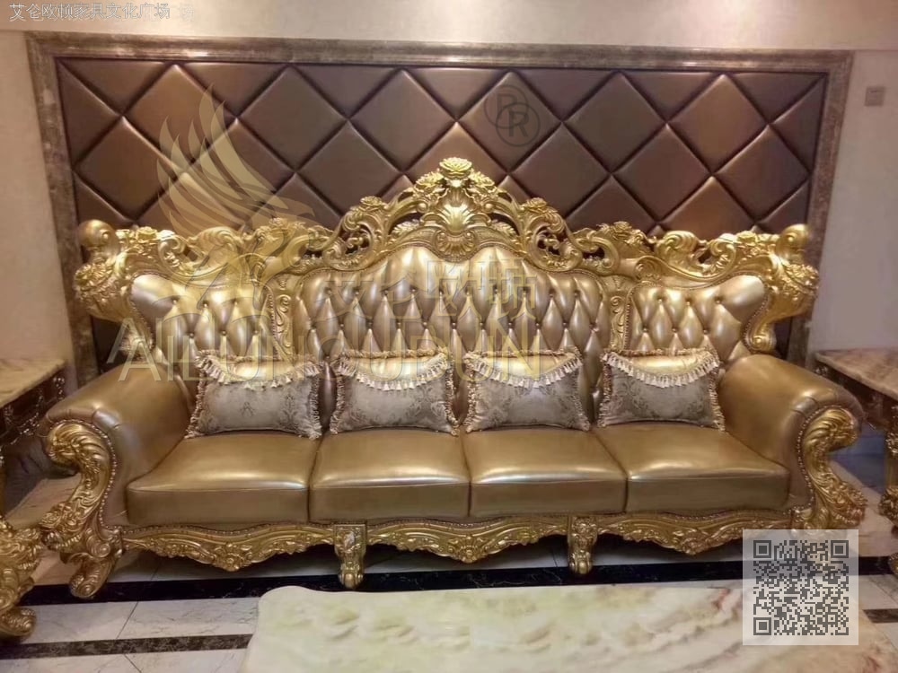 大玫瑰124沙发金属漆金色
