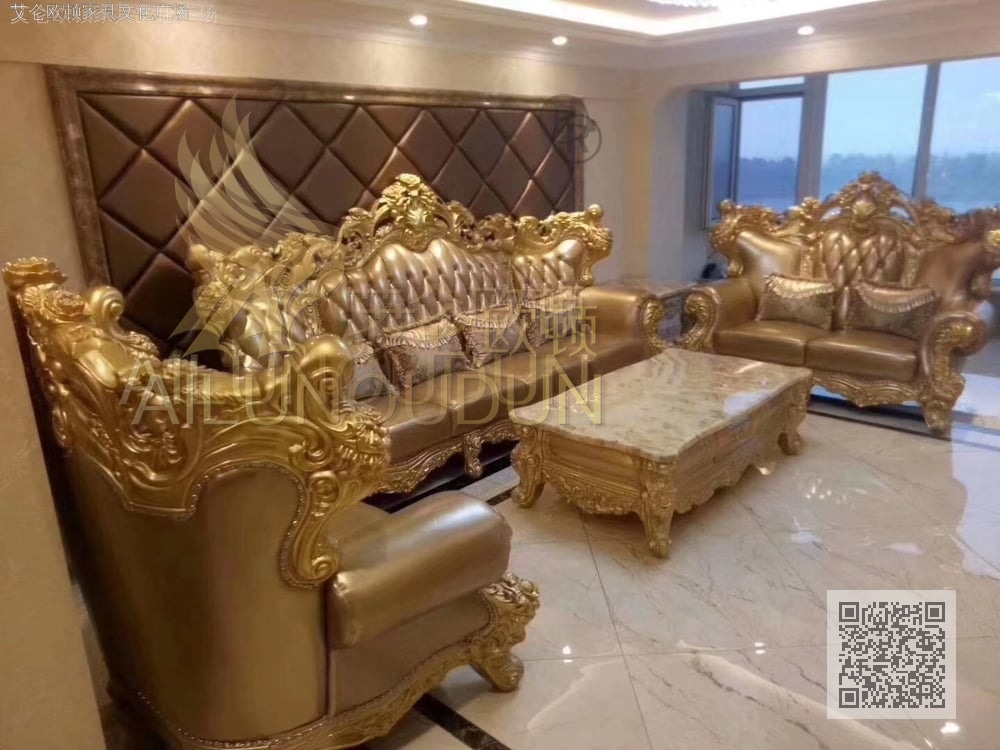 大玫瑰124沙发金属漆金色