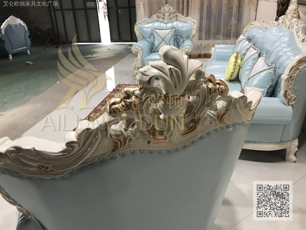 小葫芦123沙发珠光白蓝