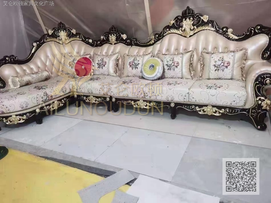 皇冠转角黑檀皮布