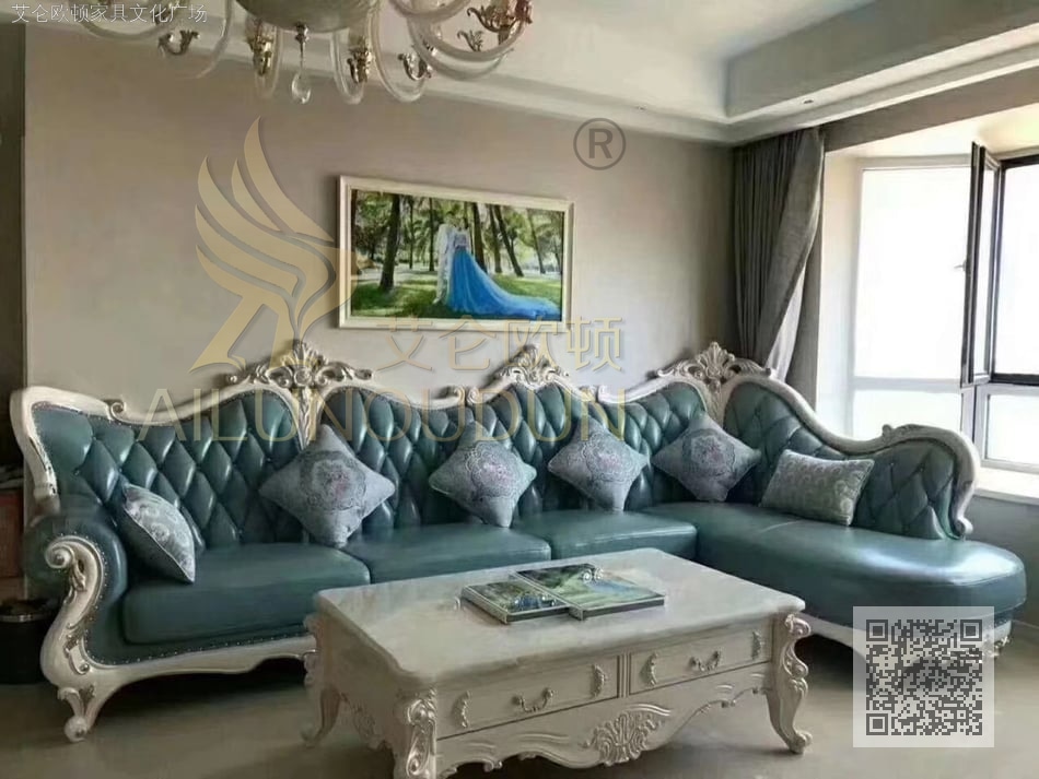 简欧环抱转角珠光白兰