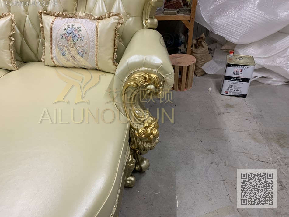 玫瑰转角双扶手