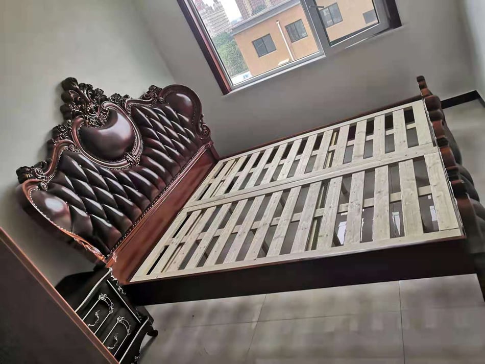 河北新乐 欧式全屋家具安装现场