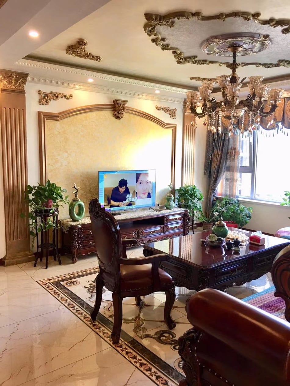 山东青岛 欧式别墅家具入户实拍